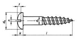 3x25 din 96 messing træskrue rhm lige