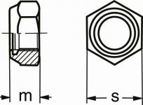 M16 din 985-8 fzb låsemøtrik a100
