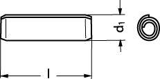 5x20 spiralspændestift din 7344