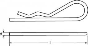 3.5mm syrefast fjedersplit type l