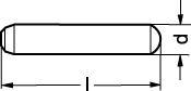 2x6 hærdet sleben stift