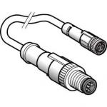 Jumperkabel pur m8 3-pin hun m12 han lige 2 meter xzcr1509040h2