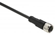 Følerkabel pur m12 4-pin hun lige 10 meter xzcp1141l10