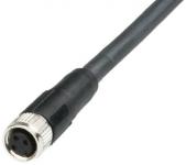 Følerkabel pur 1/2 3-pin hun lige 5 meter