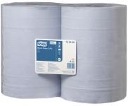 Tork w1 aftørringspapir basic blå 2 rl a 340m - 36,9 cm