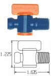 Hane loc-line 1/4 udvendig gevind
