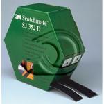 3m hook & loop sj352d burrebånd sort 25mmx5m