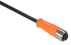 Følerkabel pvc m12 4-pin hun lige 10 meter rustfri