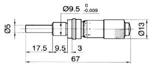 148-121 mikrometer indbygget 0-13