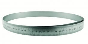 Stållineal 300x13x0,5 mm flex type v-h graduering