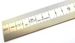 Stållineal vogel 1500x40x2,0mm mm/mm rf