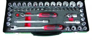 Topnøglesæt tecos 3/8 korte toppe t-1051m 47 dele superlock
