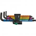 Wera stiftnøglesæt 950 spkl/9 sm n multicolour metrisk blacklaser 9dele 1,5-10