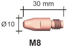 Strømdyse m8x30 cucrzr 1,4mm