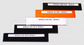 Sigteglas acryl klar 22x108 mm