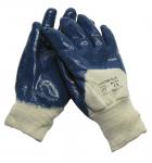 Fortuna blue handske med rib str 10