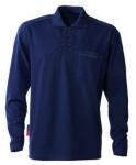 Kansas MATCH LANGÆRMET POLO - Mørk marine / 3XL | Poloshirt | Kansas | Poloshirt