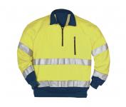 Sweatshirt en471 gul/marine 2xl