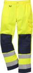 Hi vis bukser kl2 2001 gul/marine d120