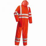 Regnsæt pu en471 hi-vis orange str l