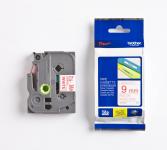 Tape brother eco 9 mm rød/hvid tze 222