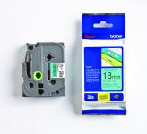 Tape brother sort/grøn tze 741 18 mm