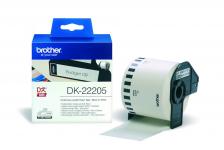 Papirtape brother sort/hvid 62 mm 30,48 m