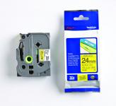 Tape brother sort/gul tze s651 24 mm stærk klæb