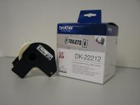 Plastiktape brother 62 mm hvid - 15,24 m