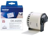 Papirtape brother hvid 62 mm 30,48m aftagelig