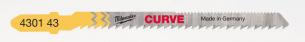 Stiksavklinge 75 mm / 2,5 mm for træ og plastik 5 stk curve