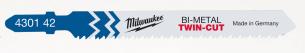 Stiksavklinge 91 mm / 2,5/1,8 mm for metal 5 stk t123xf