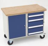 Blika værkstedvogn vvm-1.1 med elevatortavle vt-1.2 ral 7035/5017