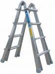Teleskopstige aluminium 4x4 trin 2,5-4,2 m