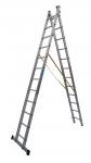 Kombistige aluminium 2-delt 2x14 trin 7,20 m