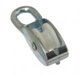 Taljeblok 15mm galvaniseret med 1 nylonhjul