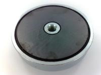 Ferrit-pottemagnet ø80 x 20mm m10 galvaniseret eclipse