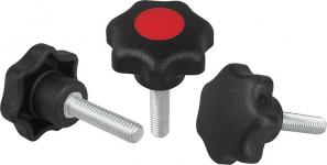Stjernegreb din6336 d: m8x20 d1: 40 model: l termoplast sort materiale: stål cap: sort - udv gev
