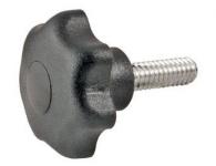 Stjernegreb din6336 d: m12x35 d1: 50 model: l termoplast sort materiale: stål cap: sort - udv gev