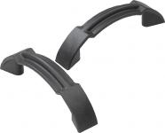 Arch træk håndtag a: 119 l: 150 h: 43,5 termoplast sort/grå d: m6