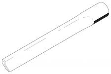 Nilfisk 6084, Spaltedyse, Sort, AERO 21 / AERO 21 INOX AERO 26 AERO 31 INOX ATTIX 30 ATTIX 30/40/50 - H-CLASS ATTIX 33 ATTIX 33..., 36 mm, 300 mm
