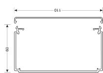 Kabelkanal komplet plast lf601100 ral 7030