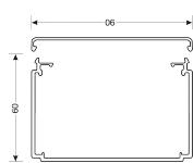 Kabelkanal komplet plast lf600900 ral 7030