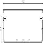 Kabelkanal komplet plast lf602300 ral 7030