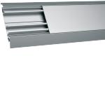 Aluminiums Gulvkanal 18 x 125 mm, grå/alu