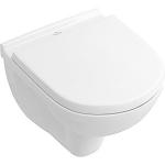 Se Villeroy & Boch O.Novo Compact væghængt toilet m/Softclose sæde - 490x360 mm. hos Elvvs.dk