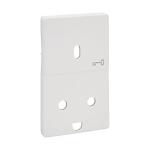 Fuga afdækning for stikkontakt med afbryder for nøgle 2-pol med jord, koksgrå