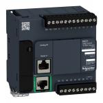 Tm221 plc kommunikation modbus indgange 9 analogindgange 2 (0-10v) udgange 7 pnp forsyning 24 vdc