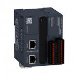 Tm221 book plc kommunikation modbus fjederklemmer indgange 8 analogindgange 2 (0-10v) udgange 8 relæ forsyning 24 vdc