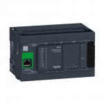 Tm241 plc kommunikation ethernet web server canopen & modbus indgange 14 udgange 4 pnp & 6 relæ forsyning 110-230v ac